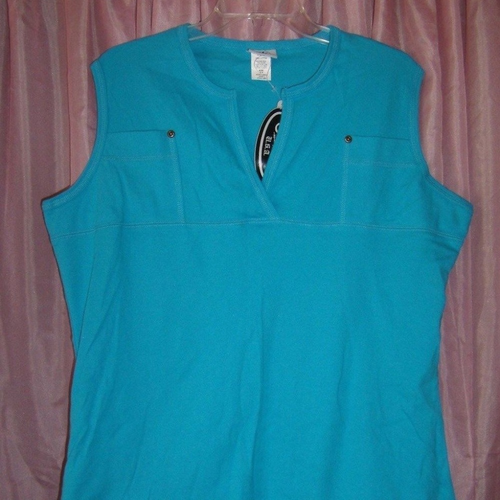 Blue Knit Fun Summer Comfy Top